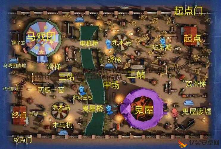 第五人格月亮河公园排位赛，全面解析简易出生点分布攻略